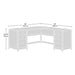 Cannery Bridge 65.945 In. L-Shaped Sindoori Mango Computer Desk with File Storage
