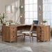 Cannery Bridge 65.945 In. L-Shaped Sindoori Mango Computer Desk with File Storage