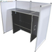 Aluminum Portable DJ Facade Booth Scrim & 54" Workstation Table
