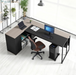 71" L-Shaped Executive Desk, Large Computer Desk with Drawers, File Storage Cabinet, CPU Stand, 350 LBS Load Capacity Corner Table, Easy Assembly, for Work Study