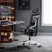 Big and Tall Office Chair, Ergonomic Chair for Tall People up to 6'4", 440 Lbs Heavy Duty Desk Chair with Adaptive Lumbar Support, Adjustable Backrest, High Back Mesh Computer Chair