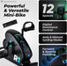 CYCLO: Under-Desk Bike/Pedal Exerciser | Desk Bike for Leg and Arm Exercises | Pedal Exerciser for Cardio Training, Fitness, & Rehabilitation | All-Digital, Light & Quiet Under-Desk Bike