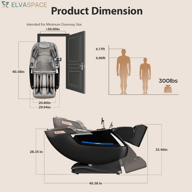 4D Massage Chair Full Body - 53.2" Ultra Long Sl-Track Massage Chair Zero Gravity Massage Recliner with Foot Roller, 10 Modes 6 Technique, 32 Airbags, 3 Core Heating, AI Voice, Yoga Stretch