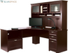 ® Magellan Performance 71"W L-Shaped Corner Desk, Cherry