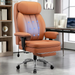 Big and Tall Office Chair with Lumbar Support, Executive Leather Computer Desk Chair, Heavy Duty Comfortable Gaming Chair with Double Layer Cushion & Footrest for Home Office Gaming