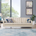 Loft Upholstered Fabric Mid-Century Modern Accent Arm Lounge Chair in Teal