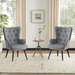 Boucle Accent Chair for Living Room, Upholstered Reading Chair with High Backrest, Tufted-Button Wingback Armchair for Bedroom, Dressing Room, Home Office, Ivory White