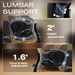 X100 Ergonomic Office Chair with Footrest, Big and Tall Home Desk Chair with 5D Flip-Up Arms, Adjustable 3D Lumbar Support,High Back Rolling Computer Chair, Swivel Mesh Chairs