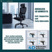Ergonomic Office Chair with Breathable Mesh Back & Thick Cushion Seat, 4D Armrests, 3D Headrest, Adjustable Lumbar Support & Seat Depth, High Back Desk Chair with Tilt Lock (Black)