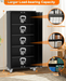 Storage Metal Cabinet 71" with Doors and 4 Shelves Adjustable Adjustable Feet and Lock Tall Storage Cabinet for Pantry Garage Craft Bedroom Office Shop
