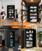 Storage Metal Cabinet 71" with Doors and 4 Shelves Adjustable Adjustable Feet and Lock Tall Storage Cabinet for Pantry Garage Craft Bedroom Office Shop