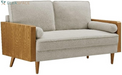 Kellan 72 Inch Velvet Sofa in Walnut Moss Green
