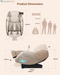 Massage Chair Full Body, 20 Modes Zero Gravity Sl-Track Shiatsu Massage Chair Built-In Heat System, Airbag Massage with Body Scan, Deep Yoga Stretch, Calfrest Extension and AI Control(Cream)