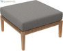 Clearwater Outdoor Patio Teak Wood 6-Piece Sectional Sofa in Gray Graphite