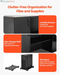 71" L-Shaped Executive Desk, Large Computer Desk with Drawers, File Storage Cabinet, CPU Stand, 350 LBS Load Capacity Corner Table, Easy Assembly, for Work Study