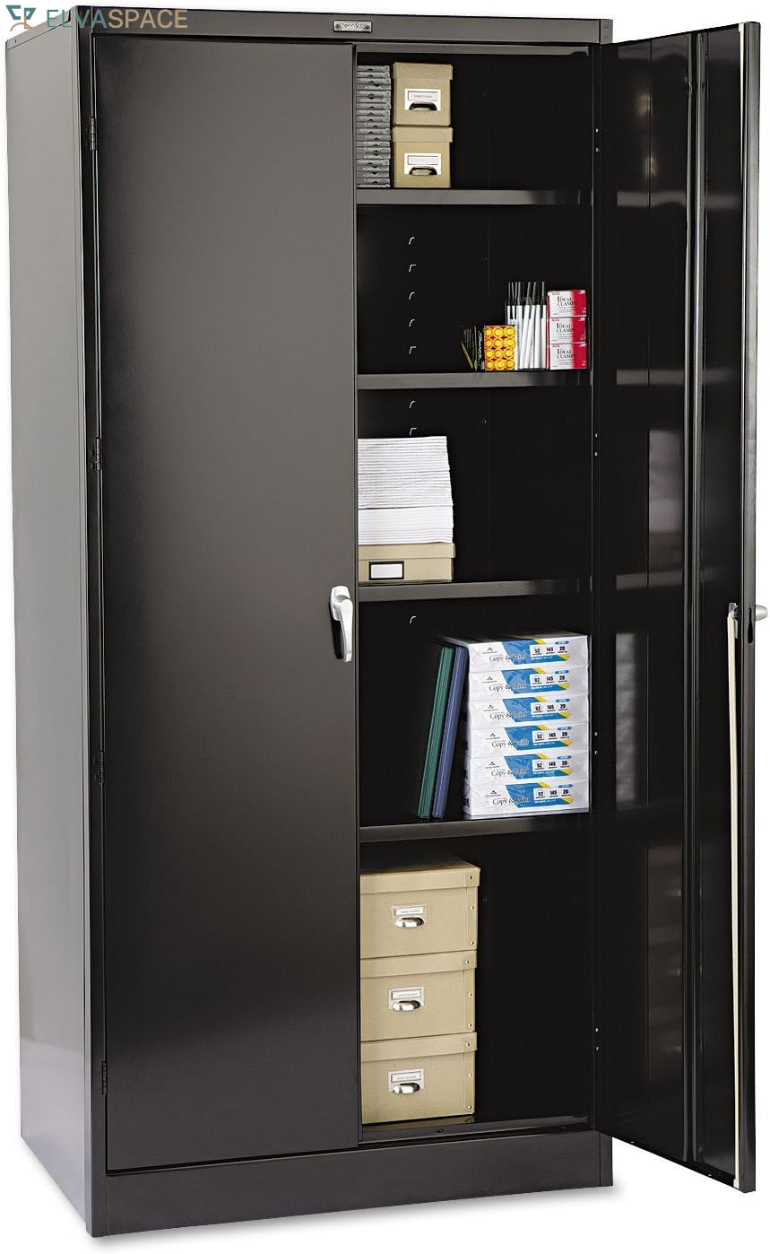 78" High Deluxe Cabinet, 36W X 24D X 78H, Light Gray
