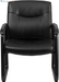 Hercules Series Big & Tall Leathersoft Executive Side Reception Chair, Padded Lobby Chair with 500-Lb. Static Weight Capacity, Black