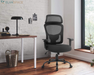Big and Tall Office Chair Ergonomic Chair 400Lbs Wide Seat Executive Desk Chair with Lumbar Support Adjustable Armrest Headrest High Back Mesh Computer Chair Rolling Swivel Task Chair(Black)