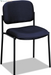 Scatter Guest Office Chair, Armless Leather Seating for Waiting Rooms, Lobbies, Conference Areas, and Offices, Stackable Side Chair for Reception and Training Spaces, Black