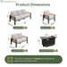 Sonegra Aluminum Outdoor Patio Furniture Set