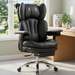 Big & Tall Desk Chair, Wide Executive Office Chair with Footrest Grey