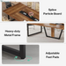 Tribesigns 8FT Conference Table, 94.49 L X 47.24 W X 29.53 H Inches Large Meeting Podcast Table for 10 People, Business Style Wooden Training Table with Strong Metal Frame for Office Conference