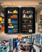 Storage Metal Cabinet 71" with Doors and 4 Shelves Adjustable Adjustable Feet and Lock Tall Storage Cabinet for Pantry Garage Craft Bedroom Office Shop