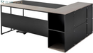 71" L-Shaped Executive Desk, Large Computer Desk with Drawers, File Storage Cabinet, CPU Stand, 350 LBS Load Capacity Corner Table, Easy Assembly, for Work Study