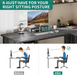 L Shaped Desk with Power Outlets | Computer Corner Desk, File Drawer, Monitor Stand & Storage Shelves, File Cabinet