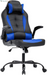 Gaming Chair Office Chair Desk Chair with Footrest Lumbar Support Headrest Armrest Task Rolling Swivel Ergonomic E-Sports Adjustable PC Gamer Chair (Red)