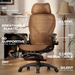 X100 Ergonomic Office Chair with Footrest, Big and Tall Home Desk Chair with 5D Flip-Up Arms, Adjustable 3D Lumbar Support,High Back Rolling Computer Chair, Swivel Mesh Chairs