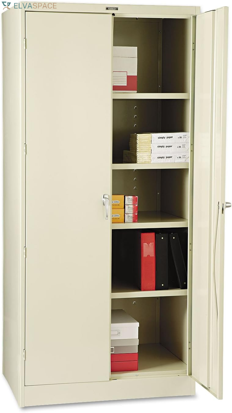 78" High Deluxe Cabinet, 36W X 24D X 78H, Light Gray
