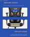 Big and Tall Office Chair Ergonomic Chair 400Lbs Wide Seat Executive Desk Chair with Lumbar Support Adjustable Armrest Headrest High Back Mesh Computer Chair Rolling Swivel Task Chair(Black)