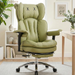 Big & Tall Desk Chair, Wide Executive Office Chair with Footrest Grey