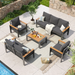 Sonegra Aluminum Outdoor Patio Furniture Set