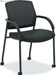 Scatter Guest Office Chair, Armless Leather Seating for Waiting Rooms, Lobbies, Conference Areas, and Offices, Stackable Side Chair for Reception and Training Spaces, Black