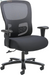 Sadie Executive Ergonomic Office Chair with Leather Upholstery, Chrome Arms and Back Support, Mid Back Desk and Computer Chair for Home Office or Conference Room, 360 Swivel, Black