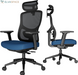 Ergonomic Office Chair with Breathable Mesh Back & Thick Cushion Seat, 4D Armrests, 3D Headrest, Adjustable Lumbar Support & Seat Depth, High Back Desk Chair with Tilt Lock (Black)