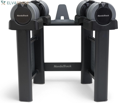 55 Lb Select-A-Weight Dumbbell Pair with Universal Dumbbell Stand Bundle