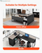 71" L-Shaped Executive Desk, Large Computer Desk with Drawers, File Storage Cabinet, CPU Stand, 350 LBS Load Capacity Corner Table, Easy Assembly, for Work Study